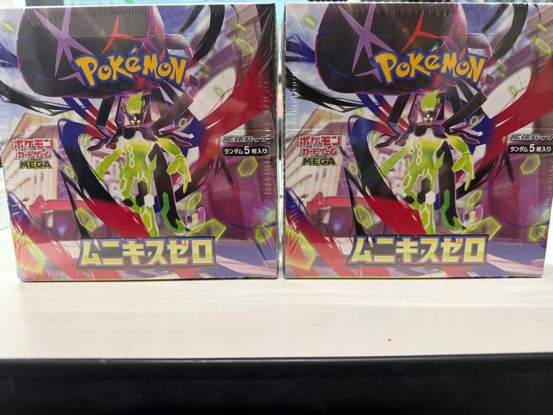 ポケモンカードBOX ムニキスゼロ　2BOX シュリンク付 ポケモンカードゲーム MEGA 拡張パック ムニキスゼロ BOX シュリンク