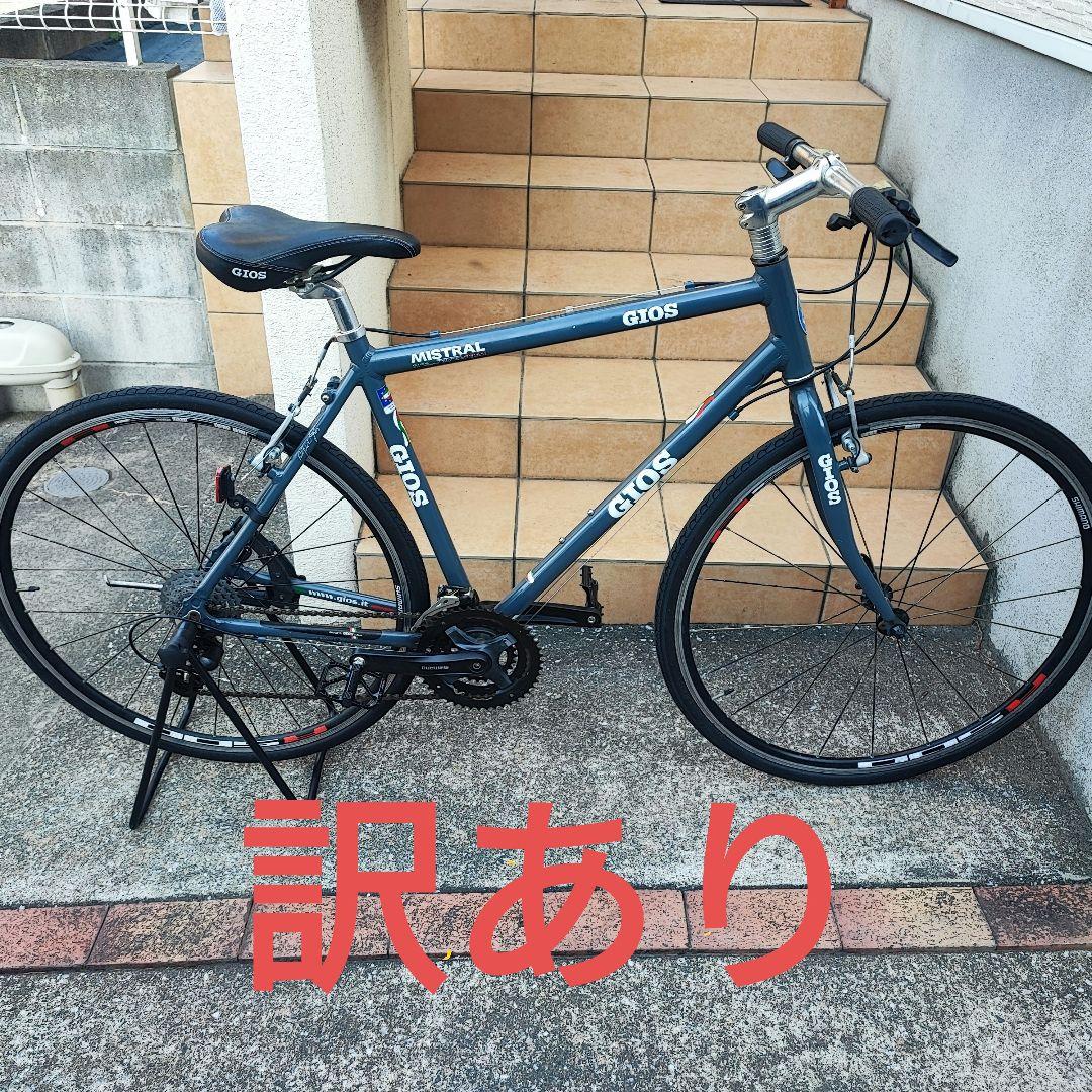 福岡発 整備済 GIOS MISTRAL ミストラル グレー クロスバイク 52 福岡発 整備済 GIOS MISTRAL ミストラル グレー クロスバイク 52