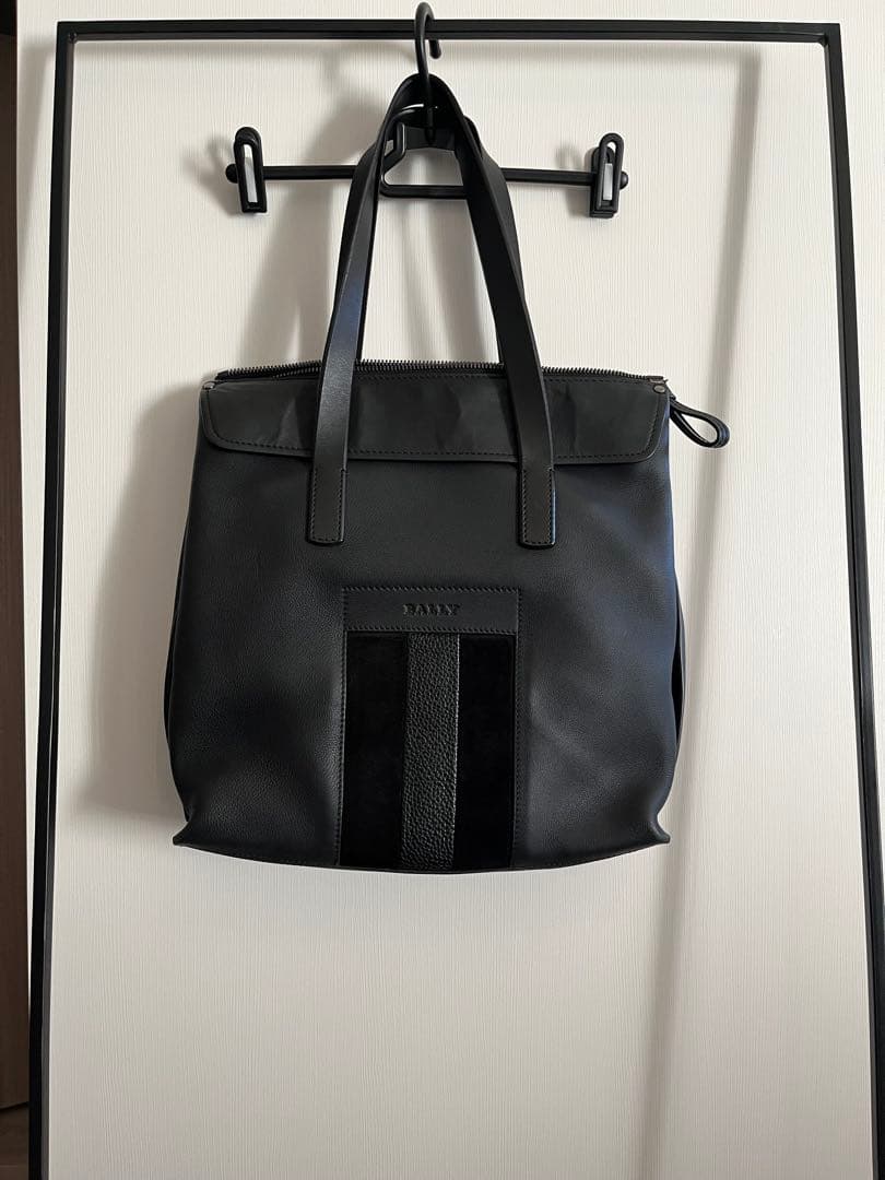 【希少】BALLY レザートートバッグ　ブラック バリー BALLY バッグ トートバッグ ショルダー メンズ レディース 斜