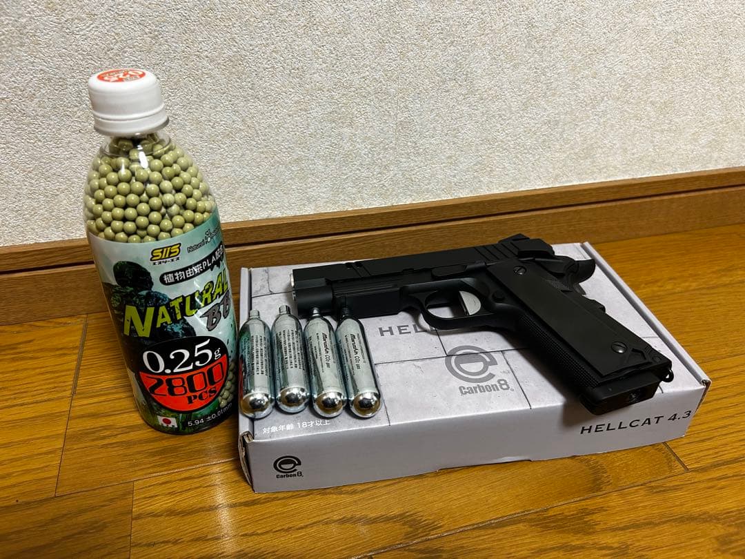 Carbon8 HELLCAT 4.3 CO2ガスガン 新製品レビュー】CARBON8 HELLCAT 4.3 CO2ガスブローバックハンドガン