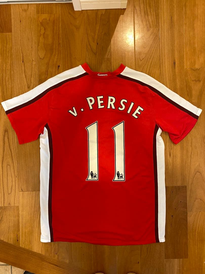 Arsenal ユニフォーム　ファンペルシー　11番 アーセナル（H）選手支給 長袖 08/09 v，ファンペルシー＃11 +