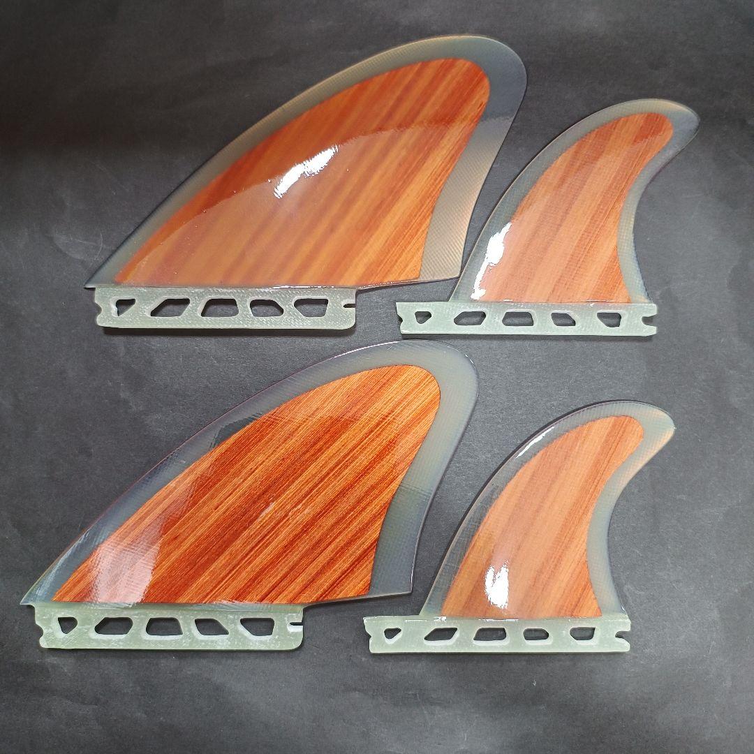 クワッドフィン　ウッドコア　フューチャーフィン対応　オルタナ系 クワッドフィン フューチャーフィン対応 ウッドコア フィン クワッド