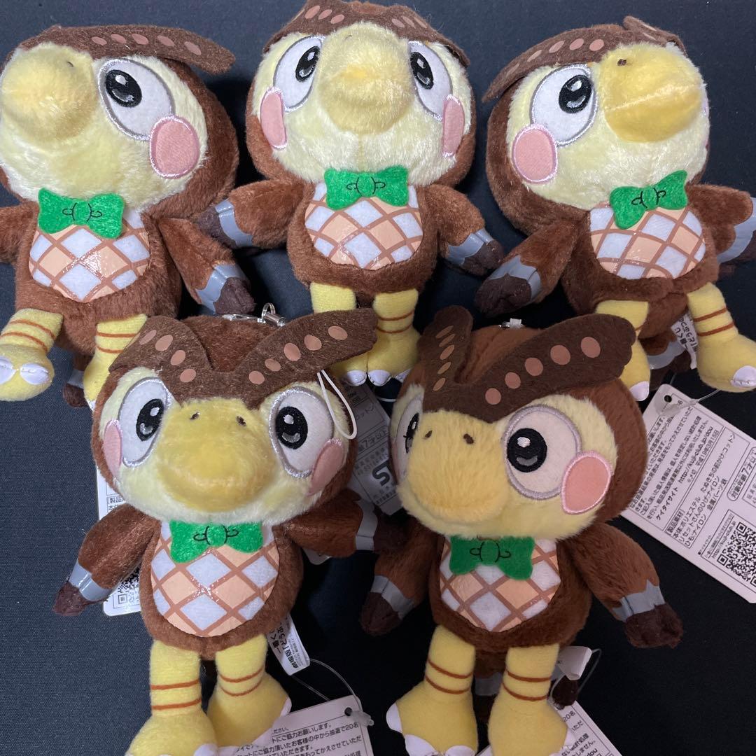 ２００６　劇場版どうぶつの森　ぬいぐるみストラップ　フータ　一番くじ　5個 新品】 2006年 劇場版どうぶつの森 ぬいぐるみストラップ たぬきち