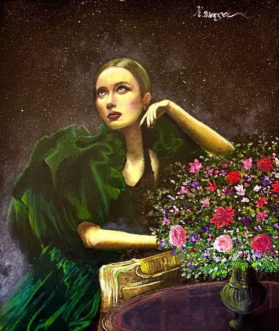 アクリル画 絵画 キャンバスF8号サイズ原画 額無し 楽天市場】【油絵 直筆仕上げ】赤富士(2) F8サイズ 額入り